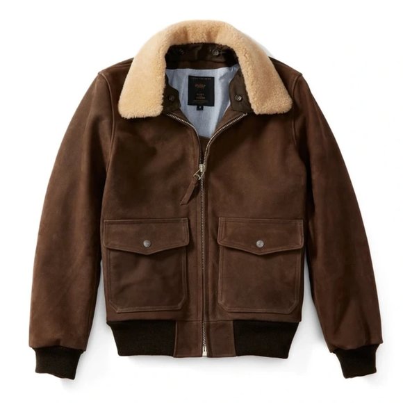 IN SEARCH OF ITEM - GOLDEN BEAR x FLINT AND TINDER LEATHER BOMBER - Picture 1 of 1